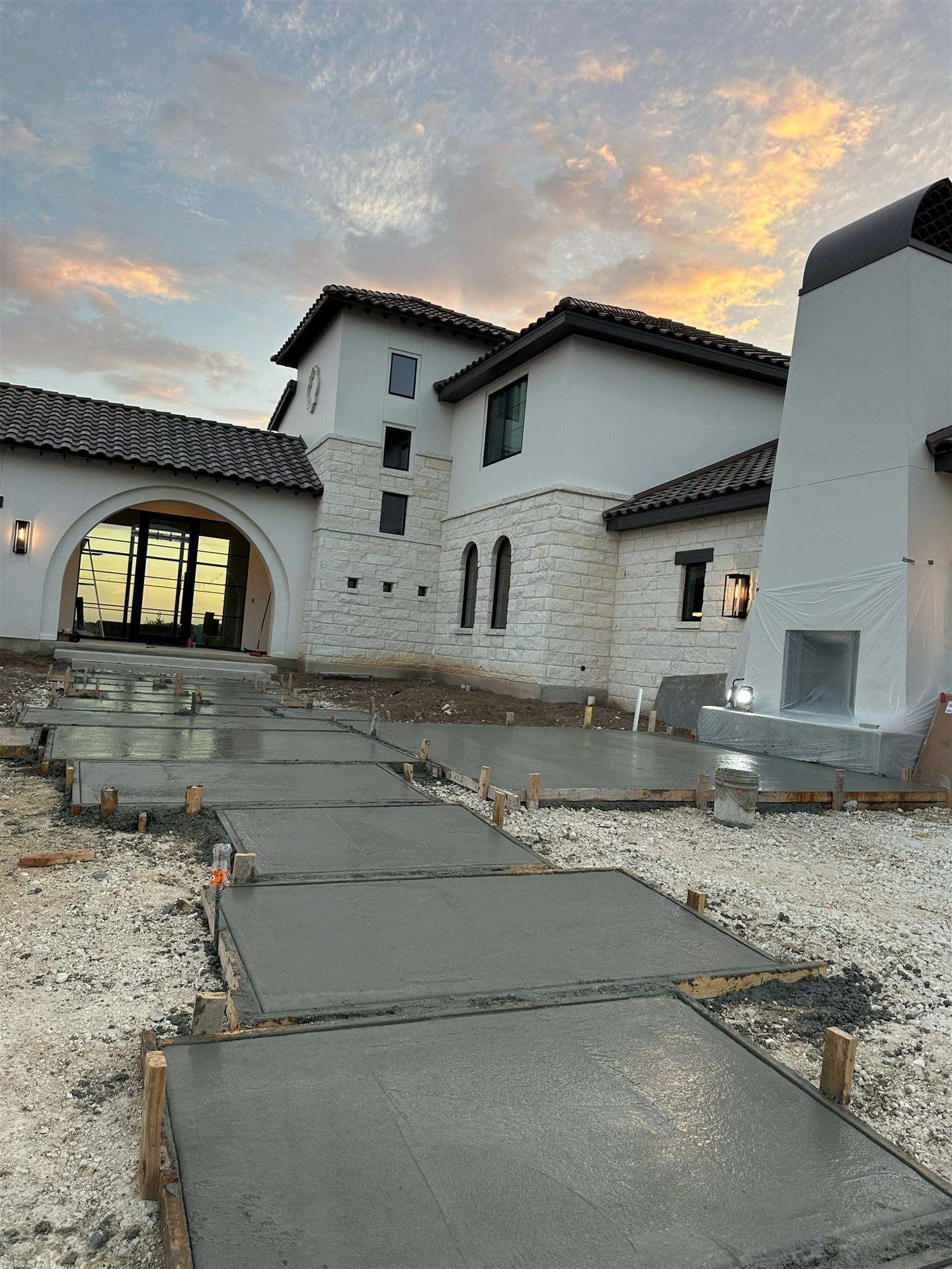 Luxury Home Concrete Walkways — After