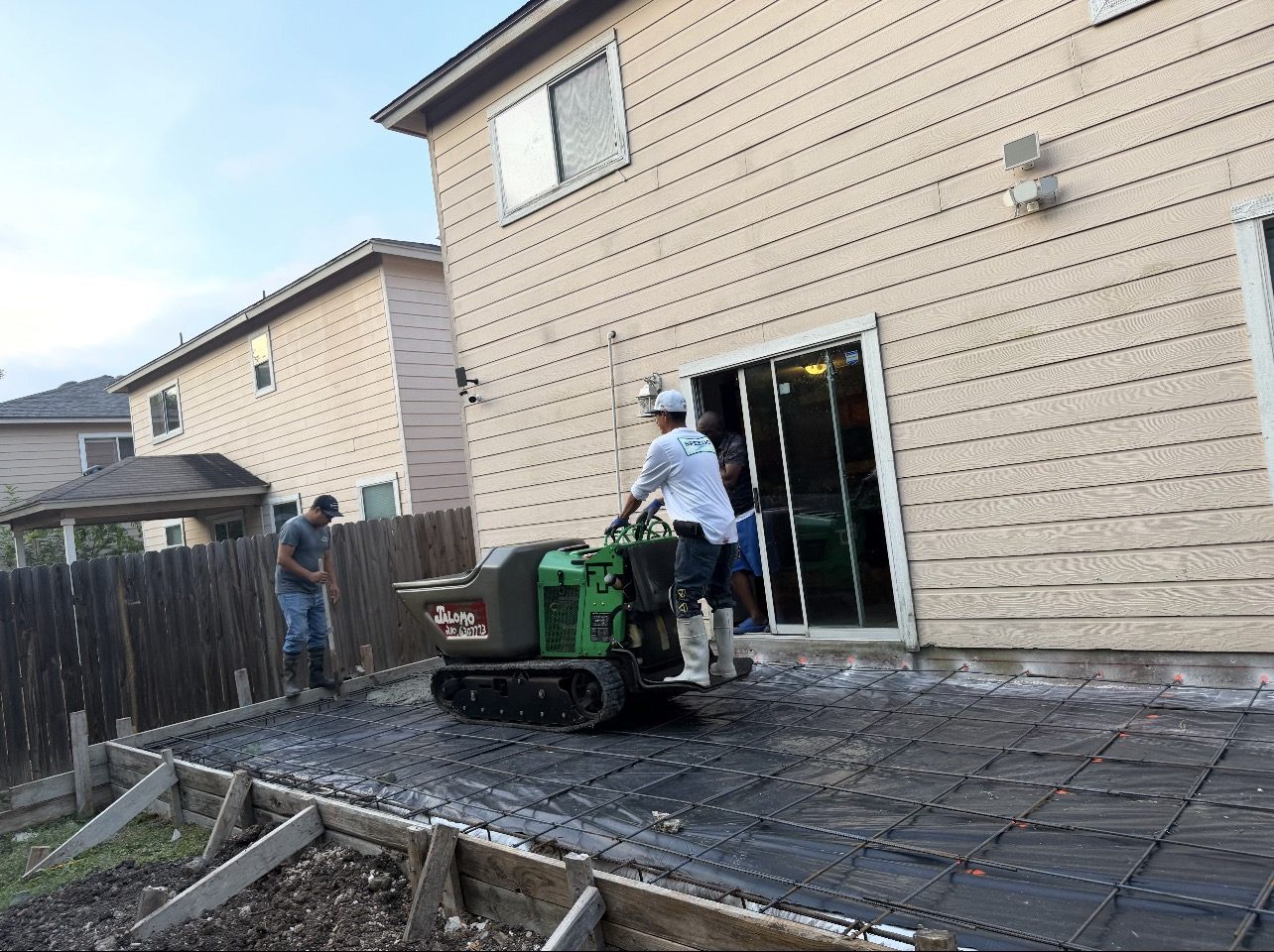 Backyard Patio Pour — Before