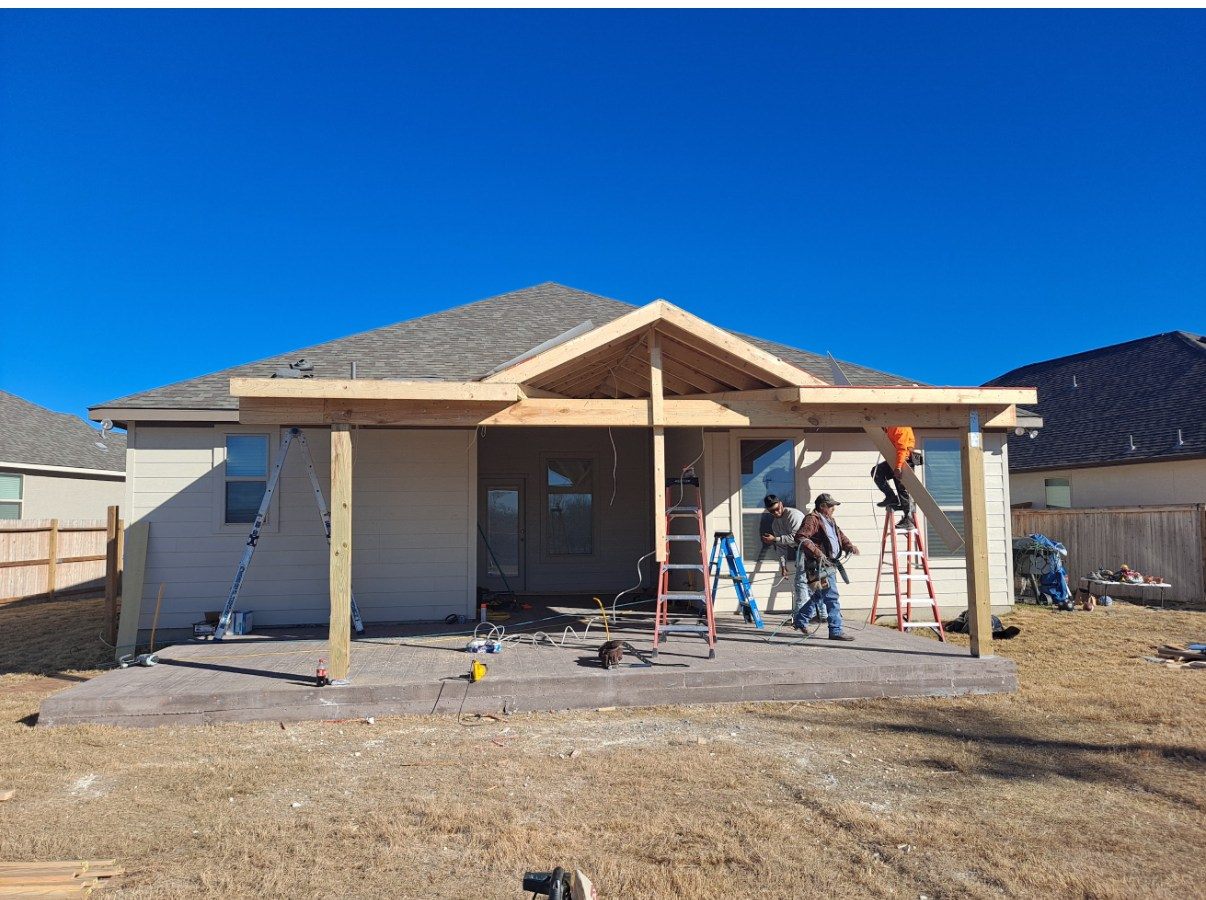 Covered Patio Remodel — Before